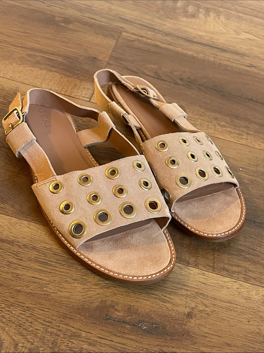 J.‎ Crew Slingback Sandals Blush Suede Size 7.5